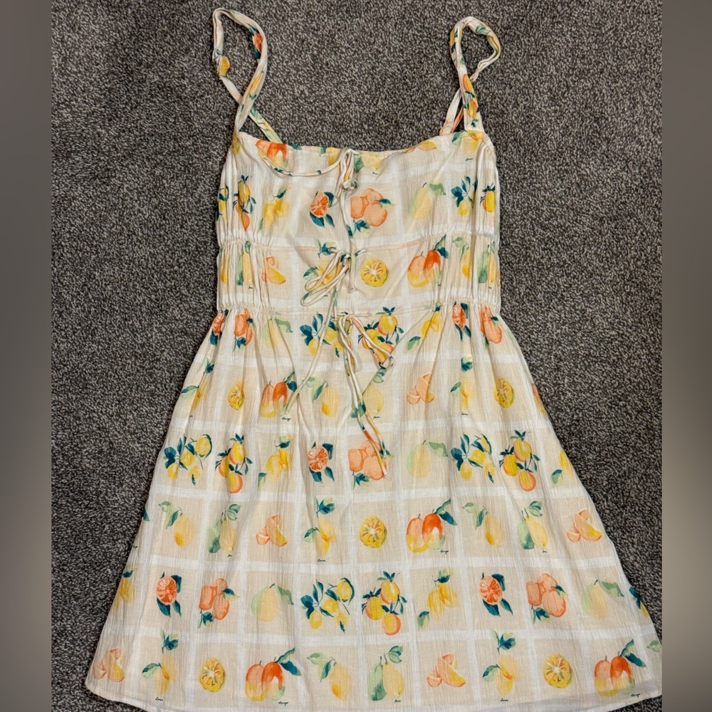 Abercrombie & Fitch Citrus Tie‑Front Mini Dress - Picture 2 of 2